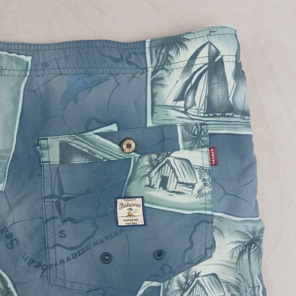Tommy Bahama‎ XL Mens Board Shorts Floral Mesh Liner FLAWS